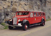 Tour Bus Still Operating In Glacier Park